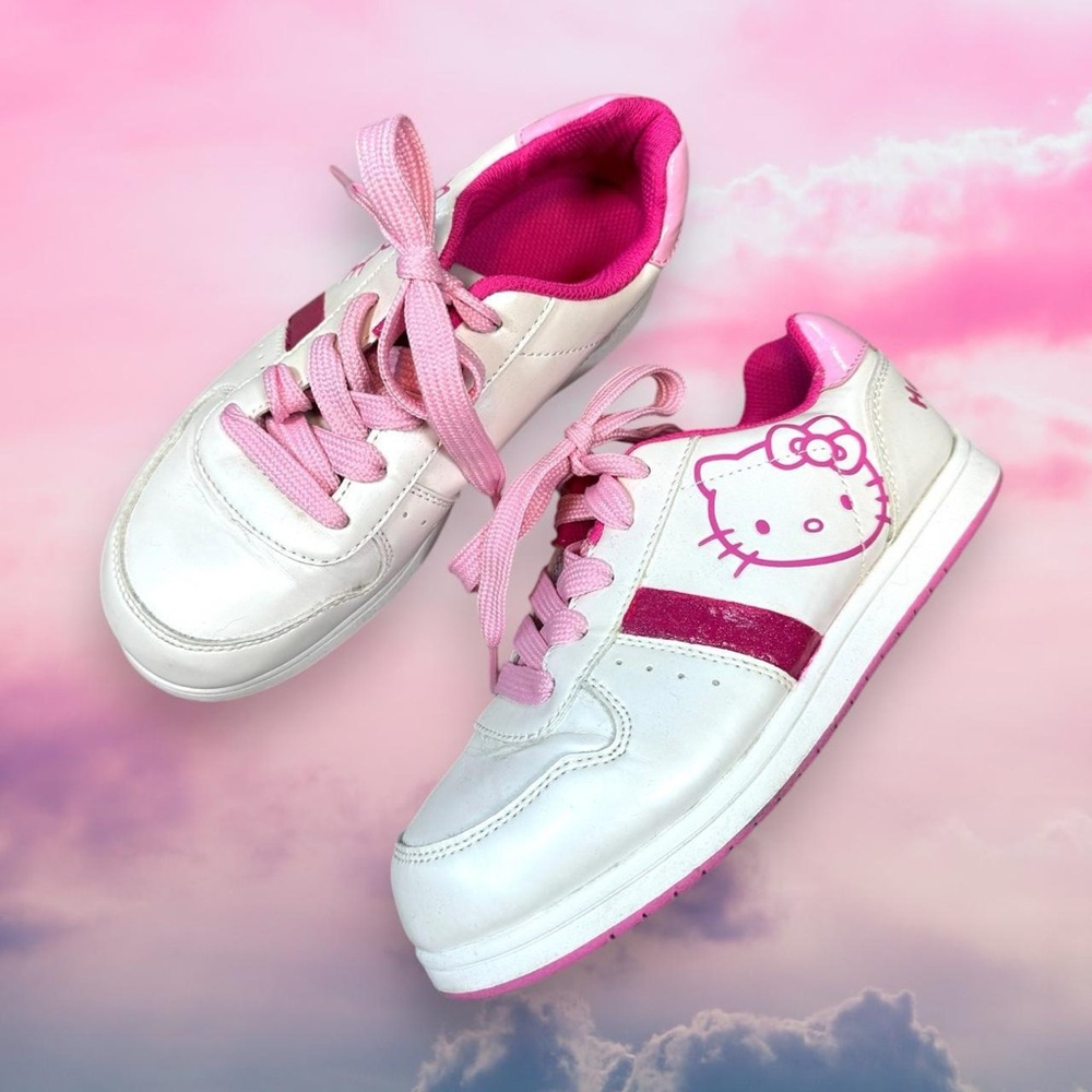 Hello Kitty White and Pink Sneakers ~ Size 3